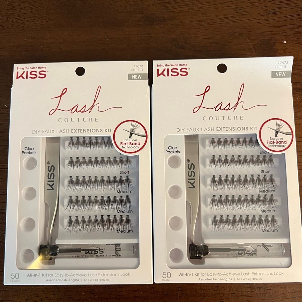 New Kiss lash extension kit; 2 packs